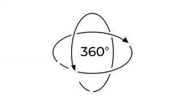 360 derecelik bir görünüm sembolü olan minimal simge, VR 'yi, panoramik görüşü ya da şaşırtıcı deneyimleri temsil ediyor. Sanal gerçeklik içeriği, teknik arayüzler veya dijital deneyimler için ideal.