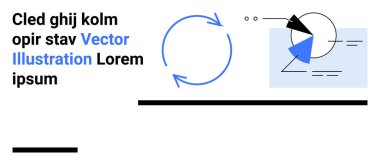Dönen oklar, geometrik şekiller ve yer tutucu metin çağdaş bir görsel tarzı geliştirir. Bilgi grafikleri, markalaşma, veri görselleştirme, süreç akışı, yaratıcı projeler, iş raporları için ideal