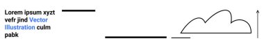 Yukarı doğru ok ile basit bulut büyümeyi, ilerlemeyi ya da gelişmeyi simgeliyor. Yer tutucu metin ögelerini içerir. İş, teknoloji, eğitim, yenilik, strateji pazarlaması için ideal