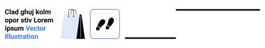 Ayak izlerinin yanında alışveriş torbası hareket, eylem ve tüketici seyahatlerini teşvik ediyor. Perakende konseptleri, e-ticaret, pazarlama, satış, alışveriş rehberleri, müşteri yolları için ideal basit iniş sayfası