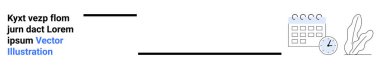 İşaretli tarihler, saatler ve organizasyon, planlama ve üretkenliği vurgulayan soyut bitki takvimi. Zaman yönetimi için idealdir, süreler, hatırlatıcılar, etkinlik toplantıları basit iniş uygulamaları