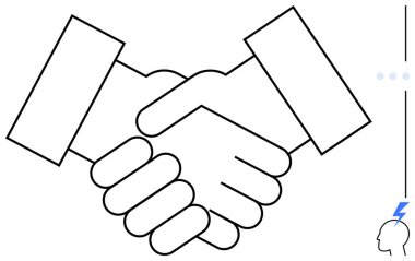 İki el titriyor, ortaklığı, güveni ve işbirliğini simgeliyor. İş için ideal, takım çalışması, pazarlıklar, işbirliği iletişimi kurma başarısı. Düz basit metafor