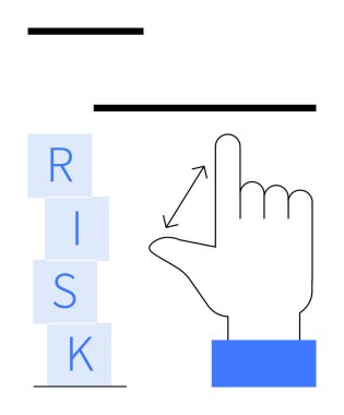 Oklar ayarlama yaparken, eller risk bloklarıyla etkileşime girer. Risk yönetimi, karar verme, strateji, değerlendirme, mali planlama, iş analizi, soyut düz çizgi