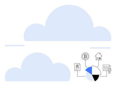 Bulut tasarımı engelleme zinciri, kripto para birimi, veri görselleştirmesi, mülk, sözleşmeler ve teknolojik yenilikler üzerine odaklanır. Finans, gayrimenkul, teknoloji siber güvenlik analizleri için ideal dijital