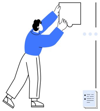 Bireysel yapboz elementini yakınlarda dokümanları olan dikey bir düzene yerleştiriyor. Takım çalışması, problem çözme, organizasyon, strateji, planlama, işbirliği, yenilik için ideal. Düz basit metafor