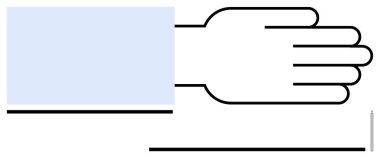 Gömleğin kolundan yatay olarak uzatılmış bir el, hizmet, teklif ya da alma fikirlerini çağrıştırıyor. Hayırseverlik, takım çalışması, destek, ortaklık, yardım fonu için ideal. Düz basit metafor