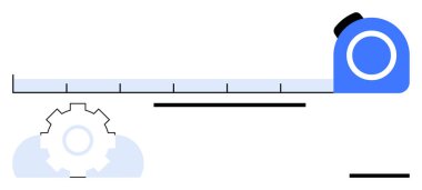 Tasarım boyunca uzanan şerit ölçümleri, dişli şekliyle eşleştiriliyor. Mühendislik, planlama, inşaat, kesinlik, üretkenlik, yenilik teknik uzmanlığı için idealdir. Düz basit metafor