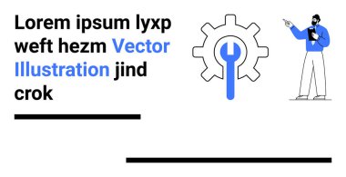 İngiliz anahtarı ile donatılmış, teknik bakımı simgeleyen, profesyonel tutuş panosu. Takım çalışması, yönetim, mühendislik, planlama, problem çözme, iş akışı, basit iniş sayfası için ideal
