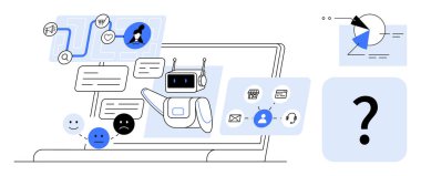 Kullanıcılarla mesajlar aracılığıyla iletişim kuran, müşteri desteği, veri yönetimi, analiz gibi görevleri yerine getiren yapay zeka destekli sohbet robotu. Teknoloji, iletişim, müşteri hizmetleri, otomasyon için ideal