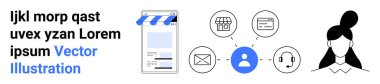 Akıllı telefon mağazası önü, mesajlaşma, alışveriş, teknik destek, ödeme ikonları ve kadın avatarıyla bağlantılı kullanıcı profili. E-ticaret, müşteri etkileşimi, ağ çevrimiçi iş teknolojisi için ideal