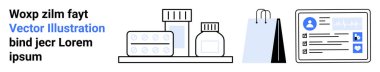 İlaç şişeleri, haplar, alışveriş torbası ve elektronik eczane alışverişini akla getiren dijital sağlık profili. Sağlık, e-ticaret, reçeteler, dijital sağlık, çevrimiçi alışveriş için ideal