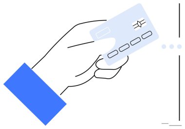 Dijital ödeme için çip ve musluk teknolojisiyle birlikte kredi kartı sunumu. Finans, ticaret, dijital cüzdan, alışveriş, işlemler, online bankacılık, modern teknoloji için ideal. Düz basit