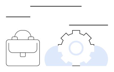 Takım çalışmasını, yenilikleri ve teknolojik gelişimi sembolize ediyor. İş, üretkenlik, iş akışı, yönetim, problem çözme, mühendislik otomasyonu için ideal basit metafor