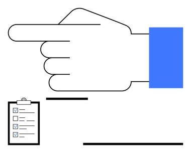 Sağ el gösterimi ve kontrol listesi odak, yön ve görev önceliklerini vurguluyor. Takım çalışması, planlama, üretkenlik, hedef belirleme, karar verme, iş akışı ve rehberlik için ideal