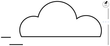 Bulut çizgisi üst köşede küçük bir kuş ve solda iki yatay çizgi ile eşleşti. Hava, ağ, yaratıcılık, özgürlük, basitlik, çevre ve minimalizm için idealdir. Düz basit