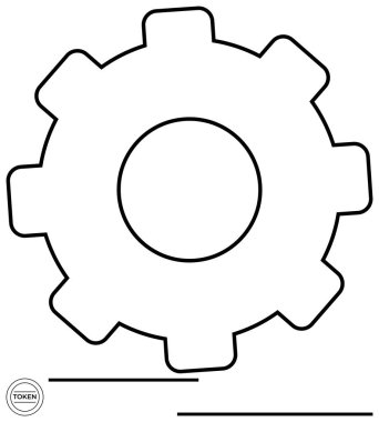 Büyük çark ana hatları sistem mekaniğini, sinerjiyi ve takım çalışmasını simgeliyor. Süreç için ideal, mühendislik, teknoloji, otomasyon, planlama yenilik stratejisi. Düz basit metafor