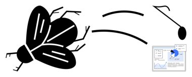 Uçuşun ortasında hareket çizgileriyle vurulan sinek, analitik gösterge paneli olarak görüntülenir. Yaratıcılık, problem çözme, analiz, mizah, izleme, kontrol, basit iniş için ideal