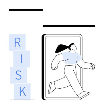 Akıllı telefondan inen kişi arkasında 