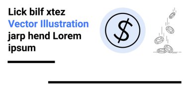Çemberin içindeki para birimi sembolü, parayla ilgili konuları vurguluyor. Finans, ekonomi, yatırım, zenginlik, tasarruf, bütçe, basit iniş sayfası için ideal