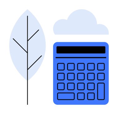 Yaprak, hesap makinesi ve bulut çevreci-sorumluluk, yeşil planlama ve kaynak yönetimini vurguluyor. Sürdürülebilirlik, eko-finans, çevre teknolojisi, doğa analitiği yeşil yenilik için ideal