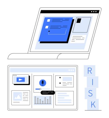 Dizüstü bilgisayarı veri analiz arayüzü, çizelgeler ve diyagramlar ile birlikte aç. Analiz, risk yönetimi, veri izleme, iş anlayışı ve strateji için ideal