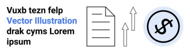 Kağıt belge ve dolar işaretinin yanında yukarı bakan oklar finansal büyümeyi, yatırımı, analizi ve başarıyı simgeliyor. Finans, iş, analitik için ideal, büyüme bildiriyor