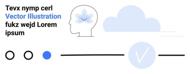 Beyin aktivitesi, bulut sembolü ve geometrik şekilli soyut insan kafası. Teknoloji anlayışı, akıl sağlığı, yenilik, bulut hesaplaması, veri analizi, eğitim dijital için ideal