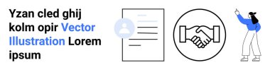 Profil belgesi, tokalaşma ve görsel olarak işbirliği ve anlaşma sunan kadın. Takım çalışması, ortaklık, müzakere, iş iletişimi, ağ oluşturma, işyeri için ideal