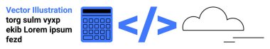 Hesaplayıcı, kodlama parantezleri ve bulut temsil teknolojisi, programlama, analitik, veri yönetimi, bulut hesaplama, dijital dönüşüm, basit iniş sayfası