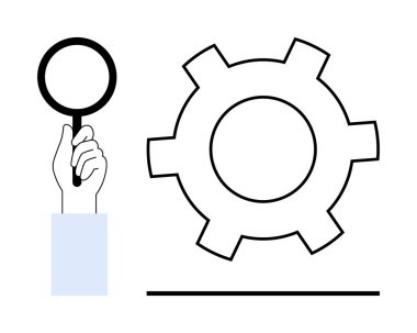 El yakalama cam inceleme ekipmanları arama, teftiş, optimizasyon ve problem çözmeyi temsil ediyor. İş, araştırma, teknoloji, süreç iyileştirme ve yenilik verileri için ideal