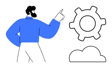 Ekip çalışması, sistem optimizasyonu, bulut teknolojisi, problem çözme, yenilik, iş akışı yönetimi, düz bir metafor.