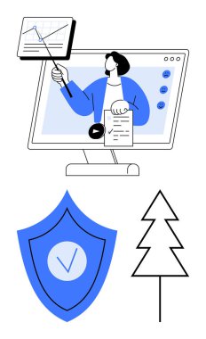 Profesyonelce verileri harita ve işaretleyici ile görüntülemek, işaretli kalkan, ağaç çizgisi. Analiz, güvenlik, çevre, eğitim, çevrimiçi kurslar, iş sade iniş için ideal