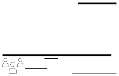 Üç ana hatlı ve yatay çizgileri olan soyut tasarım, takım çalışması ve yapısı iletiliyor. Organizasyon için ideal, iletişim, planlama, liderlik, strateji, ağ, düz basit