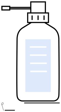 Sabun, dezenfektan ya da losyon için kullanılan uzun pompa tüpü ve görünür etiket alanı. Hijyen, temizlik, sağlık, kozmetoloji, sağlık hizmetleri ekolojik çözümler için ideal minimum cilt bakımı