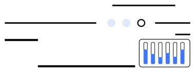 Ayarlanabilir grafik çubukları ve yatay kaydırıcıları içeren minimalist kullanıcı arayüzü tasarımı. Veri görselleştirme, kontrol paneli, özelleştirme ayarları, finansal analizler, ilerleme izleme için ideal
