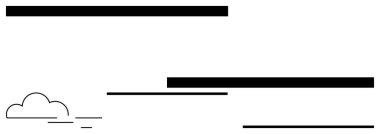 Soyut siyah çizgiler ve minimum bulut hızı, hafiflik, hareket ve minimalizm. Verimlilik, odaklanma, sadelik, çeviklik ve verimlilik için ideal. Temiz düz basit metafor