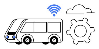 Elektrik otobüsü, kablosuz sinyal, teçhizat ve bulut elementleri akıllı ulaşımı, IOT 'u ve hareketlilikte yeniliği vurguluyor. Teknoloji, bağlantı, otomasyon sürdürülebilirlik şehir planlama için idealdir.