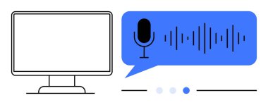 Ses tanıma kavramı, dijital iletişim, podcast veya yapay zeka kopyası. Makine öğrenimi, yapay zeka, konuşma metni araçları, teknoloji, içerik oluşturma ses işlemesi için ideal