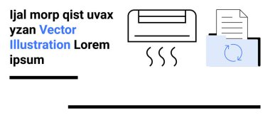 Klima hava akımını serbest bırakıyor. Belgeli klasör ve dijital yedekleme için tazeleme işareti. Teknoloji, çevre, akıllı sistemler, ofis organizasyonu, soğutma, verimlilik, basit iniş için ideal