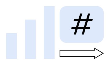 Yükselen büyüme, meta veri etiketi sembolü ve dijital ilerlemeyi, analitiği, stratejiyi, pazarlamayı, sosyal medyayı ve iletişimi sembolize eden ileri ok çizelgesi. Analiz için ideal