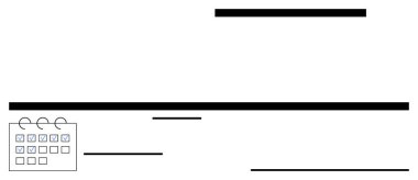 Takvim ve doğrusal zaman çizgisi elemanları olan en az çalışma alanı. Planlama, organizasyon, verimlilik, programlama, proje yönetimi, minimalizm ve görev öncelikleri için ideal. Düz basit