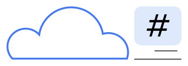 Bulut ana hatları, bulut hesaplama, sosyal medya ve çevrimiçi iletişim ile birlikte bir meta veri etiketi sembolü taşımaktadır. Teknoloji, veri depolama, dijital pazarlama, kodlama, ağ oluşturma, modern