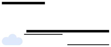 Bulut şekli, dijital depolama, ağ oluşturma, veri akışı ve iletişimi sembolize etmek için yatay çizgilerle eşleştirilmiştir. Teknoloji, bulut hesaplama, minimalizm, ağ paylaşımı için ideal