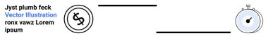 Kronometre ve dolar bozuk para ince çizgilerle birbirine bağlı. Zaman yönetimi, verimlilik, verimlilik, finansal planlama, maliyet kontrolü, ekonomik kavramlar, teslim tarihleri için ideal. Soyut çizgi düz metafor