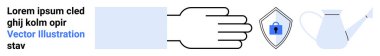 Bir su bidonu ve asma kilitli bir kalkanın yanına uzanmış bir el. Güvenlik, büyüme, beslenme, koruma, siber güvenlik, sürdürülebilirlik, kişisel bakım için ideal. Düz iniş sayfası pankartı