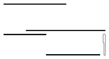 Dikey aksanı temiz, modern ve basit olan soyut yatay siyah çizgiler. Minimalizm, denge, geometri, yapı, ızgara, modern tasarım kavramları ve basit iniş sayfaları için ideal