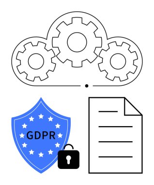 Vitesli bulut altyapısı, GDPR uyum kalkanı, asma kilit ve belge taslağı. Bulut güvenliği, gizlilik politikası, uyum, veri düzenlemesi, şifreleme teknolojisi dairesi için ideal