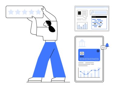 Kullanıcı, interaktif veri panelleri, analitik ve çevrimiçi araçlarla birlikte beş yıldızlı bir notu kaldırıyor. Müşteri geribildirimi, kullanıcı deneyimi, değerlendirmeler, dijital araçlar, çevrimiçi analiz için ideal