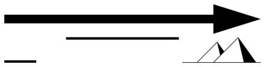 İleride üçgen dağ şekillerini gösteren büyük ok başarıyı ve hedefleri simgeliyor. İlerleme, büyüme, başarı, liderlik, navigasyon, hedefler, yön, basit iniş sayfası için ideal