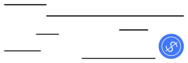 Temiz, yatay siyah çizgilerle çevrili bir dolar simgesi olan mavi daire. Finans, ekonomi, işlemler, minimalizm, bankacılık, tasarruf yatırımları için ideal. Düz basit metafor